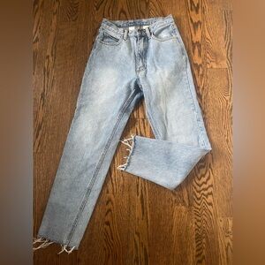J Galt high waist mom jeans RR021 light wash y2k